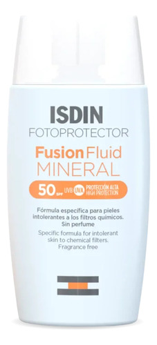 Isdin Fotoprotector Fusion Fluid Mineral 50+ X 50ml