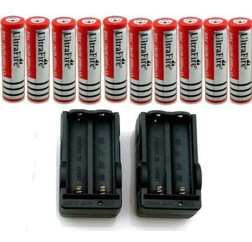 Batería De Ion-litio Recargable 18650 3.7v 4200mah 10pcs Pil