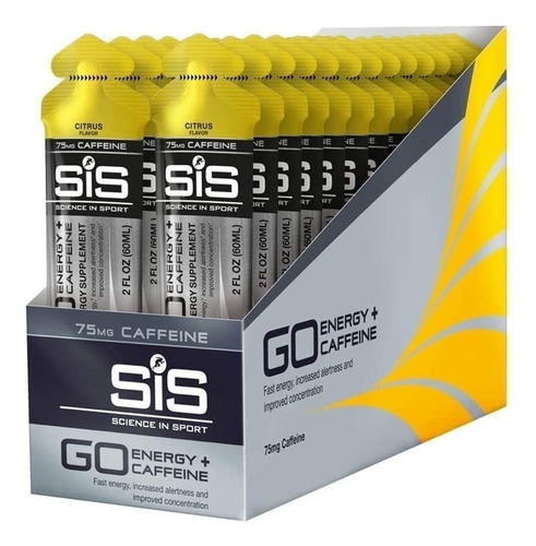 Gel Energetico Sis Con Cafeina Citrus X 30 Und