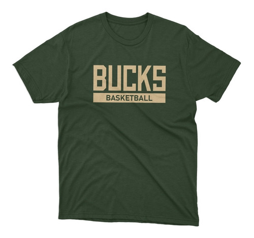 Remera Basket Nba Milwaukee Bucks Bucks Basket Verde Oscuro