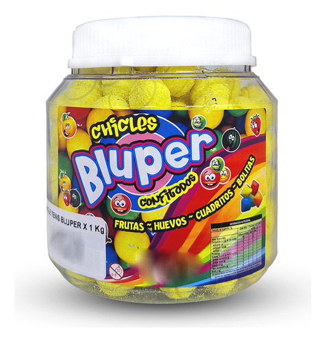 Frasco De Chicles Bluper Tennis 1kg