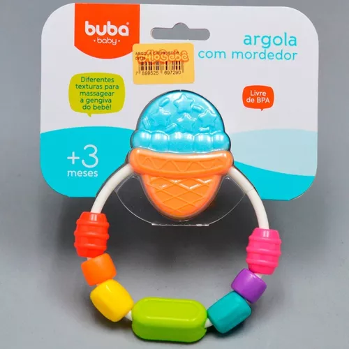 Argola Com Mordedor, BUBA, Colorido