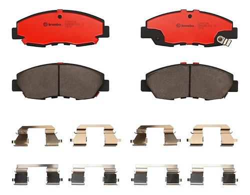 Set-4 Balatas Ceramica Delanteras Honda Civic 1.8l L4 06/08