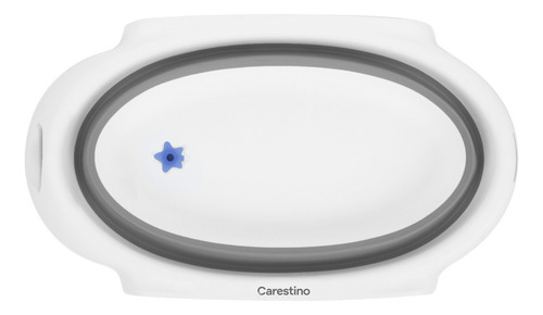 Bañera para bebe Carestino plegable gris con soporte
