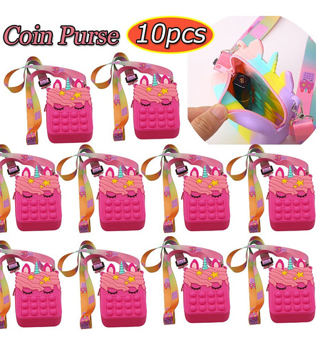 10pcs Bolsa De Silicona Push Mubble Moda Popita Fidget Toys