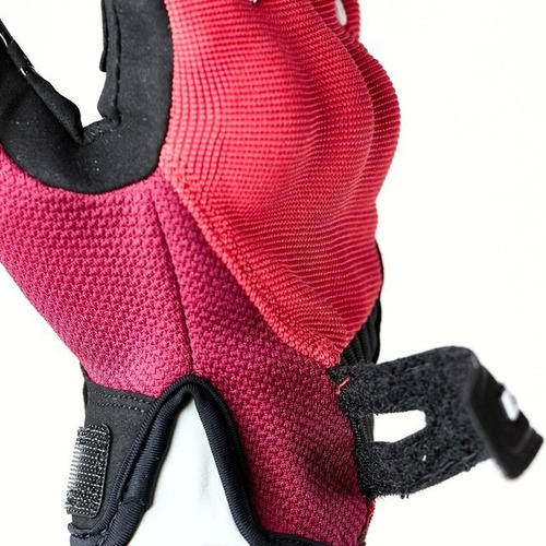 Imagen 4 de 7 de Guantes Moto Mujer Cortos Ls2 Dart 2 Rojo Gris