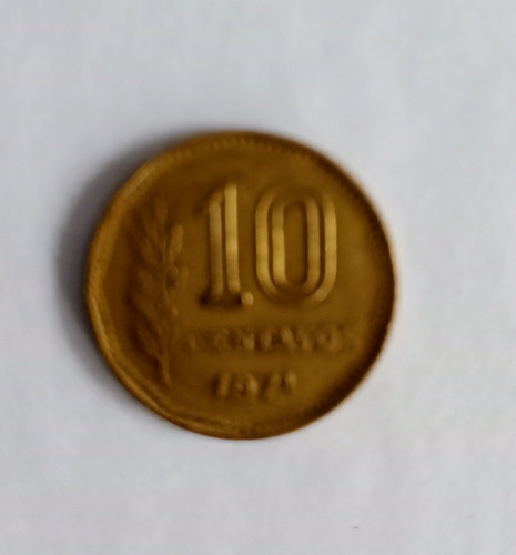 Moneda 10 Centavos 1971 Argentina 