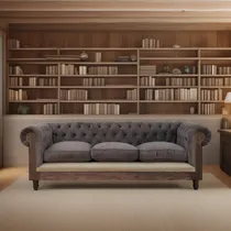 Comprar Sofa Chester Chesterfield Deconstructed Pana Y Lino 3 Cuerpo