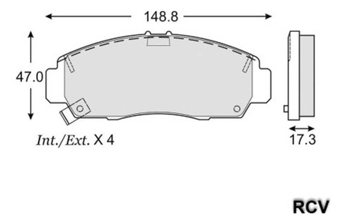 Balatas Disco  Delantera Para Honda Accord  V6 2010