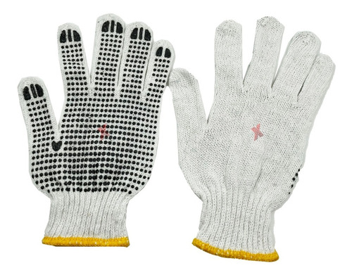 Guantes De Trabajo X8 Pares Cómodos Anti Deslizante Hilo 