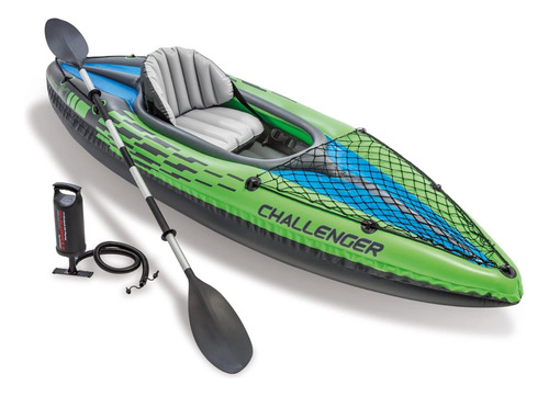 Set De Kayak Inflable Para 1 Personas Con Remos De Aluminio
