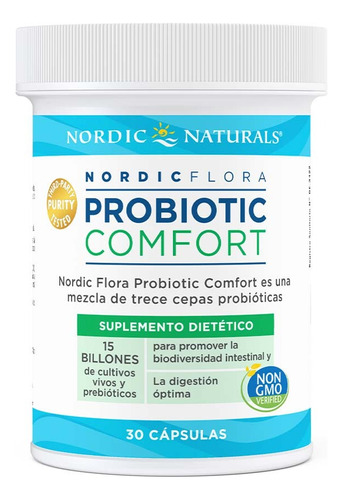 Probióticos Comfort 15 Billones 13 Cepas Probióticas 30 Caps