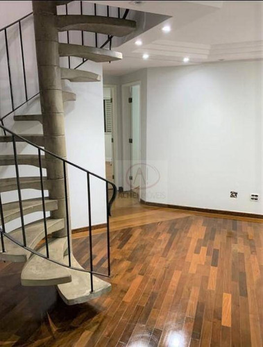 Imagem 4 de 10 de Cobertura Com 3 Dormitórios (1 Suíte) E 2 Vagas Próprias, Lazer, À Venda, 220 M², Por R$ 738.000,00 - Vila Matias - Santos/sp - Co0103