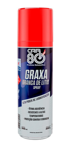 Graxa Spray Branca Car80 300ml