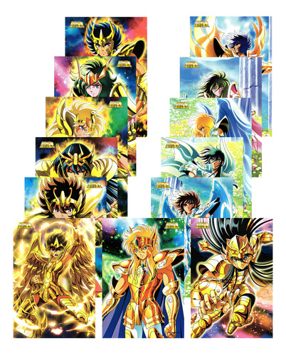 Saint Seiya (arm. Bronce 3-4 Y Más) Set De 13 Afiches