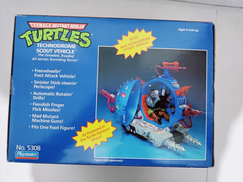 Tmnt Tortugas Ninja Vehiculo Scout Technodromo (Usado)