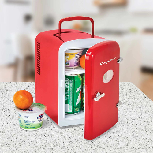 Mini Refrigerador Frigidaire Retro Rojo 6 Latas O 4 Lts / G