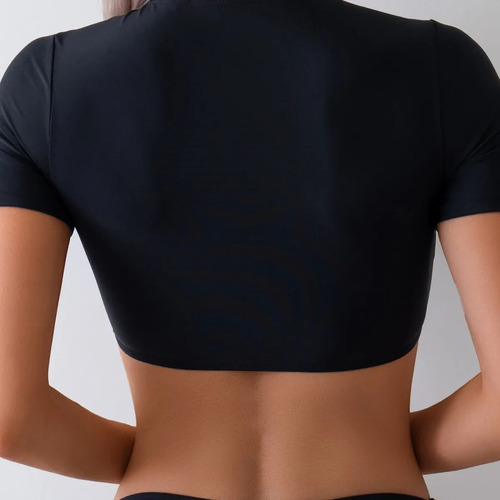 Conjunto De Bikini Con Cuello En V Y Calzoncillos Con Cordón