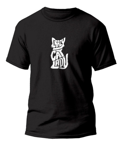 Playera Crazy Cats Lady Gato Señora Loca De Los Gatos