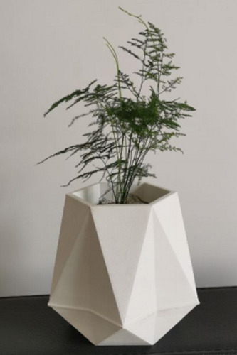 Maceta Macetero Geometrico Minimalista Hogar 19 Cm 3 Pzs