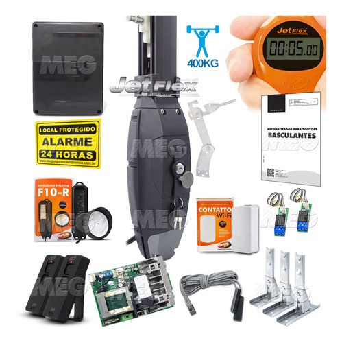 Kit Motor Ppa Wifi Bv Sup Fotocelula Mód Relê Portão 400kg