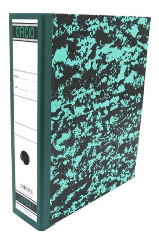 Imagen 1 de 2 de Caja Con 10 Carpetas Recopilador Registrador T. Oficio Verde