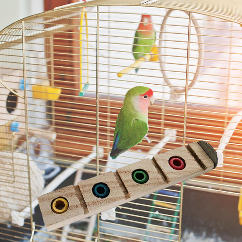 Pájaros Loro Masticar Juguetes Loro Jaula Suministros