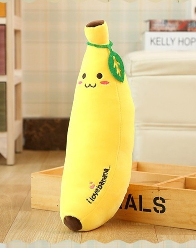 Peluche Platano Kawaii - I Love Banana - Importadas