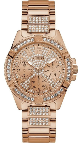 Reloj Guess W1156l3 Lady Frontier Mujer Oro Rosa Original