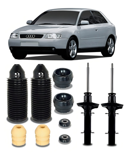 Par Amortecedor+ Kit Dianteiro Audi A3 1999 2000 2001 2002