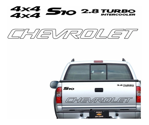 Kit Adesivo Chevrolet S10 4x4 2.8 Turbo 2005 S10kit34