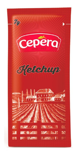 Ketchup Cepêra Sachê Com 144 Mini Sachês De 7g