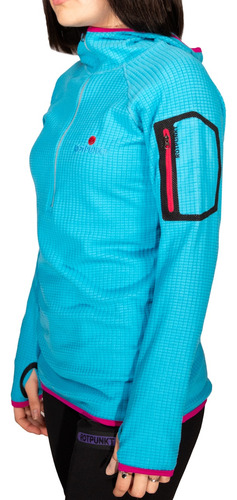 Buzo Polar Mujer Con Capucha Rotpunkt Climbing Trekking