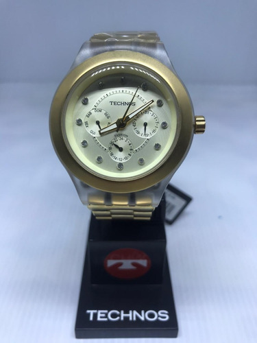 Relógio Technos Feminino Dourado 6p29bh/4x Estilo Swatch