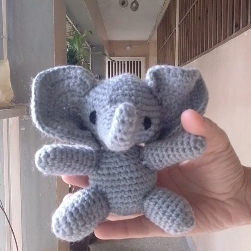 Peluche Elefante Baby Juguete Tejido Crochet Muñeco