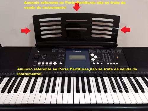 Teclado Yamaha PSR E473 5/8 + Suporte X+ Pedal Cherub +Fonte