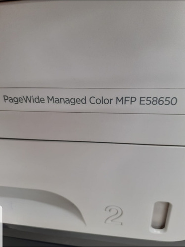 Multifuncional Hp Color Pagewide E58650 Inyeccion! (Usado)