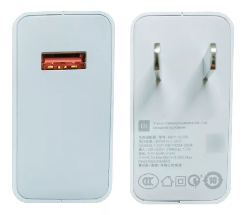 Compre Xiaomi MDY-12-ES 67W Cargador de Pared Con Juego de