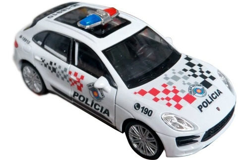 Miniatura Porsche Macan Polícia Militar Pm Sp Atual