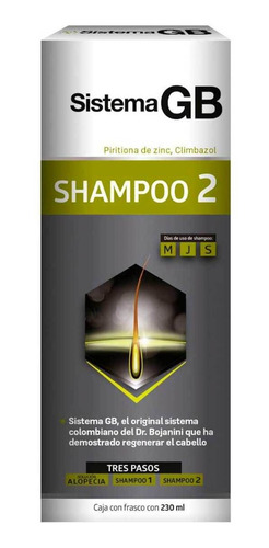 Imagen 1 de 1 de Shampoo Sistema Gb 2 Climbazol 230ml
