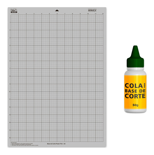 2 Bases De Corte A3 Para Plotter De Recorte + Cola Refil 50g