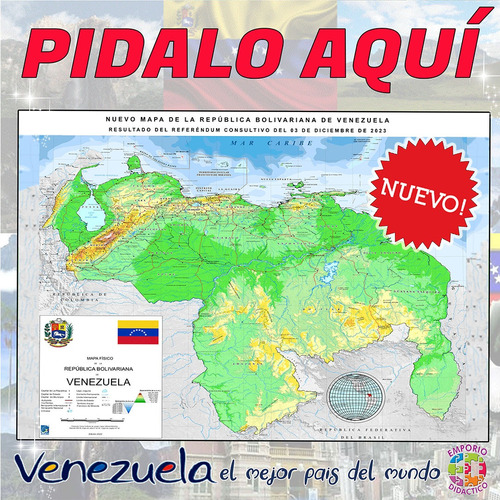 Afiche Mapa De Venezuela Actualizado