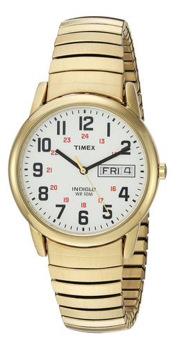 Timex Reloj Easy Reader Para Hombre, Tono Dorado/dorado/bla.