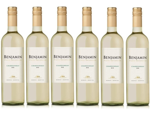 Vino Benjamín Nieto Chardonnay X750cc Caja X6