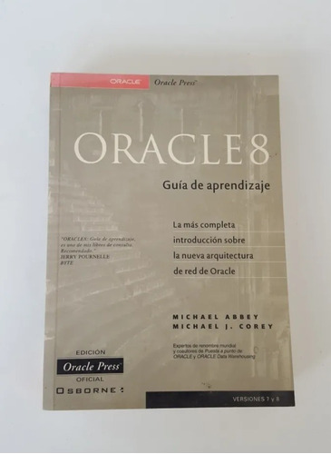 Libro Programación/computación Oracle 8 Guía De Aprendizaje