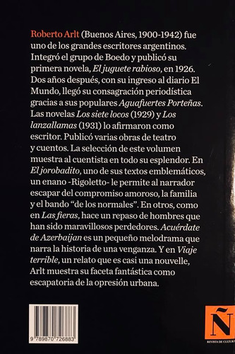 El Jorobadito Y Otros Cuentos - Roberto Arlt (Usado)