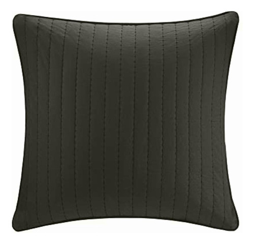 Tinta + Ivy Camila Acolchado Euro Sham Negro Euro Sham