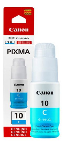 Botella Tinta Canon Pixma Gi-10 C Cian 70ml Original