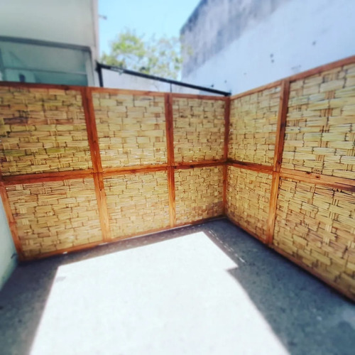 Cerco /panel De Caña 100 Cm X 100 Cm (unicos En El Mercado)
