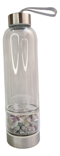 Botella Agua Con Cristales Fluorita Gemoterapia Elixir